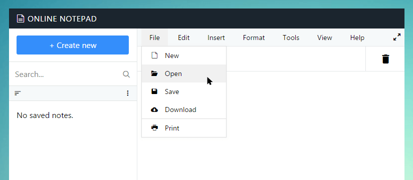 Open text file in Losite